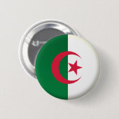 NEU! - ALGERIA BUTTON RACK ABZEICHEN (Vorne & Hinten)