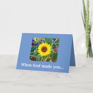 Neu, als Gott dich gemacht hat. Happy Birthday Car Karte