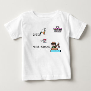 "Neu an Bord" PINK Custom Fishing Baby T-shirt