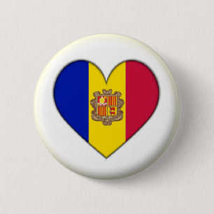 NEU! - ANDORRA HERZ BUTTON BACK ABZEICHEN