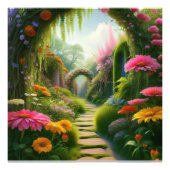 NEU! Aquarellbilder für Blumenpfade" Fotodruck (Vorne)