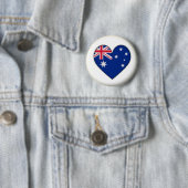 NEU! - AUSTRALIEN HERZEN BUTTON ZURÜCK ABZEICHEN (Beispiel)