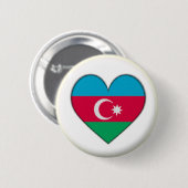NEU! - AZERBAIJAN HEART BUTTON RACK ABZEICHEN (Vorne & Hinten)