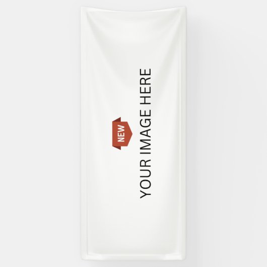 NEU! Banner - 2.5' x 6' - Außenbereich - Benutzerd (Vertikal)