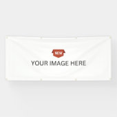NEU! Banner - 2.5' x 6' - Außenbereich mit Metallr (Horizontal)
