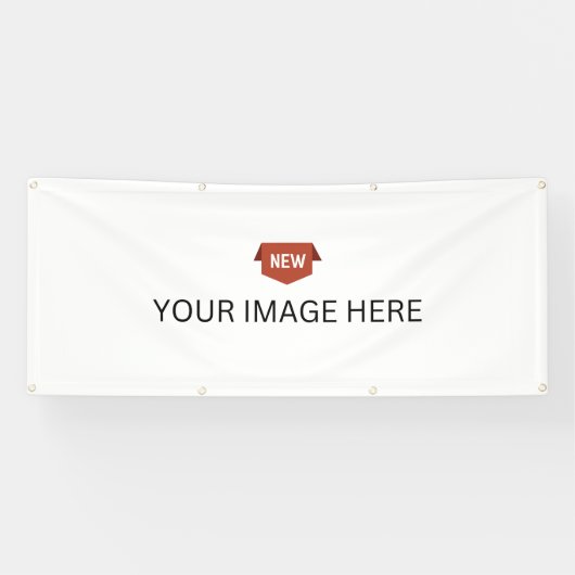 NEU! Banner - 2.5' x 6' - Außenbereich mit Metallr (Horizontal)