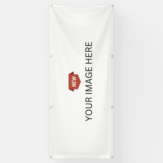 NEU! Banner - 2.5' x 6' - Außenbereich mit Metallr (Vertikal)