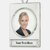 NEU! Bannerdekoration - Premium Silver Tone - Cust Banner-Ornament Silber (Links)