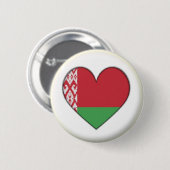 NEU! - BELARUS HERZEN BUTTON ZURÜCK ABZEICHEN (Vorne & Hinten)