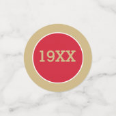 NEU! Benutzerdefinierte Klasse Wiedersehen-Tabelle Konfetti (Klein Vorderseite)