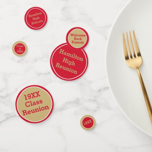 NEU! Benutzerdefinierte Klasse Wiedersehen-Tabelle Konfetti (Gruppe)