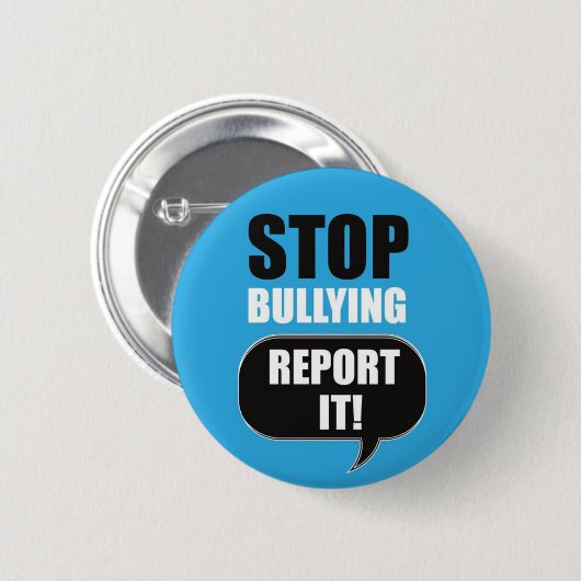 NEU! - BLAUE STOPP BULLYSIERENDER BERICHT IT BUTTO BUTTON (Vorne & Hinten)