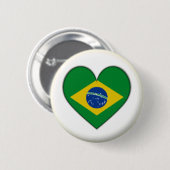 NEU! - BRASILIENHERZEN BUTTON ZURÜCK ABZEICHEN (Vorne & Hinten)
