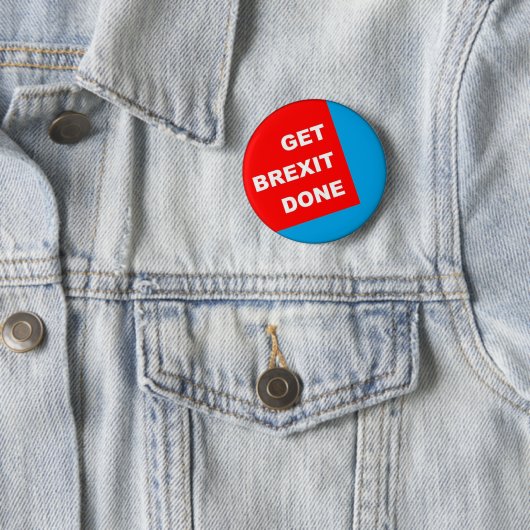 NEU! - BREXIT DONE BUTTON BACK ABZEICHEN (Beispiel)