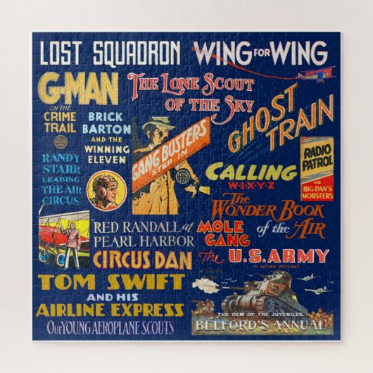 NEU! BUCHTHEMA FÜR Vintage JUNGE LESER Puzzle (Vertikal)