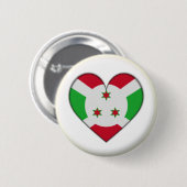 NEU! - BURUNDI HEART BUTTON BACK ABZEICHEN (Vorne & Hinten)