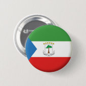 NEU! - BUTTON "EQUATORISCHE GUINEA" - ABZEICHEN (Vorne & Hinten)