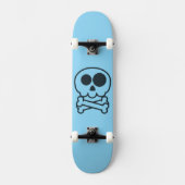 NEU - Cartoon-Schädel Skateboard (Vorderseite)