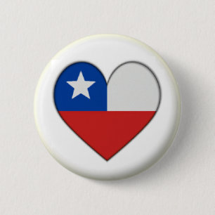 NEU! - CHILE HEART BUTTON BACK ABZEICHEN