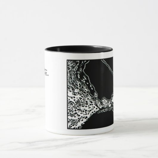 NEU!! "Cochlear- Rohr-" Block-Druck-Tasse Tasse (Zentrum)