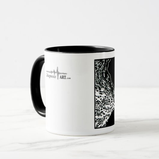 NEU!! "Cochlear- Rohr-" Block-Druck-Tasse Tasse (Vorderseite Links)