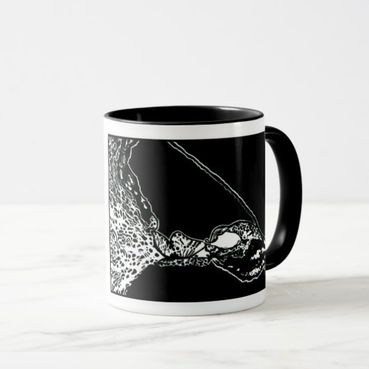 NEU!! "Cochlear- Rohr-" Block-Druck-Tasse Tasse (VorderseiteRechts)