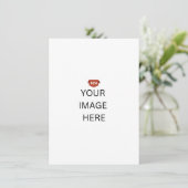 NEU! Dankeschön Karte - 4.5" x 6.25" - Custom (Stehend Vorderseite)