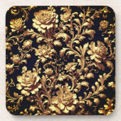 Neu definierte Eleganz: Flämisch-barocke Blumen Getränkeuntersetzer (Vorderseite)