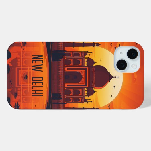 Neu Delhi Case-Mate iPhone Hülle (Rückseite (Horizontal))