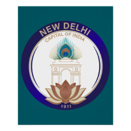 Neu-Delhi Indien Poster