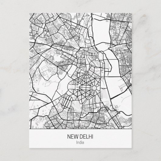 Neu-Delhi-Indien Postkarte (Vorderseite)