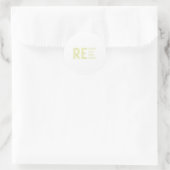 Neu denken, neu recyceln runder aufkleber (Tasche)