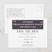 NEU! DESIGN EIGENE WEDD speichern Sie das Datum de Postkarte (Vorne/Hinten)