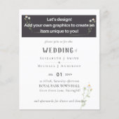 NEU! DESIGN EIGENEN WEDING INVITATION FLYER!! Haus Flyer (Vorne)