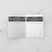 NEU! DESIGN EIGENES WEDDING-Programm, Menü, Ziel (Innenseite)