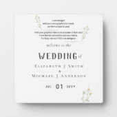 NEU! DESIGN EIGENES WEDING-SIGN FOTOPLATTE (Vorderseite)