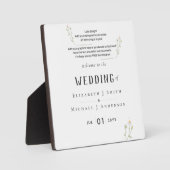 NEU! DESIGN EIGENES WEDING-SIGN FOTOPLATTE (Vorderseite)