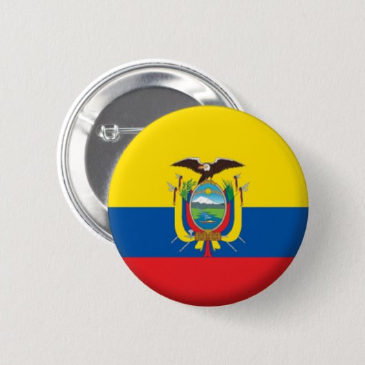 NEU! - ECUADOR-BUTTON-ABZEICHEN BUTTON (Vorne & Hinten)