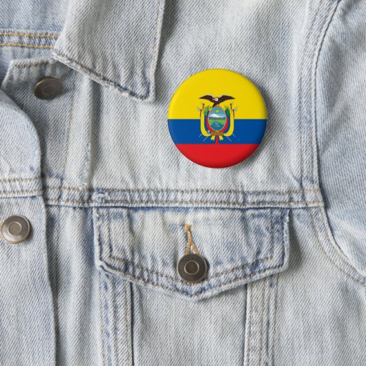 NEU! - ECUADOR-BUTTON-ABZEICHEN BUTTON (Beispiel)
