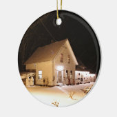 Neu-England Bauernhaus Keramik Ornament (Links)