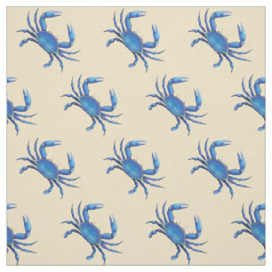 Neu-England blaue Krabben-Gewebe Stoff