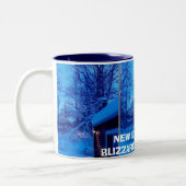 NEU-ENGLAND BLIZZARDE VON 2011 ZWEIFARBIGE TASSE (Links)