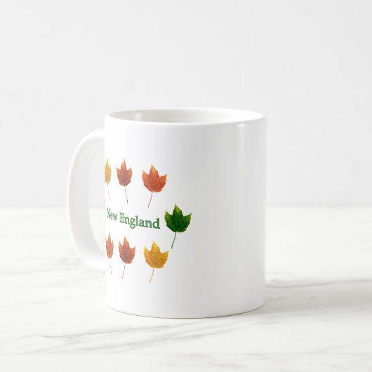 Neu-England Herbstlaub Kaffeetasse (Vorderseite Links)