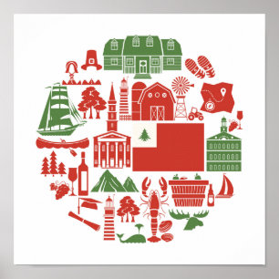 Neu-England Ikonen Poster