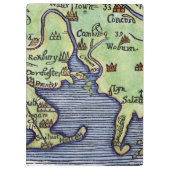 NEU-ENGLAND KARTE 1677 KLEMMBRETT (Rückseite)