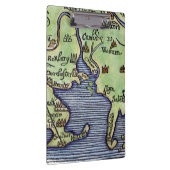 NEU-ENGLAND KARTE 1677 KLEMMBRETT (Rechts)