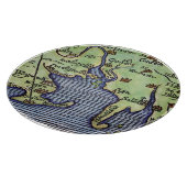 NEU-ENGLAND KARTE 1677 SCHNEIDEBRETT (Ecke)