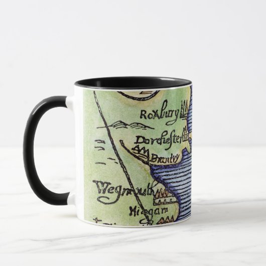NEU-ENGLAND KARTE 1677 TASSE (Links)