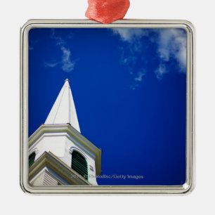 Neu-England KircheSteeple mit einem Ornament Aus Metall