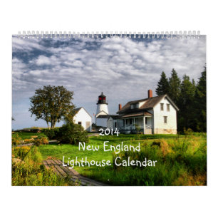 Neu-England Leuchtturm-Kalendersupergröße 2014 Kalender